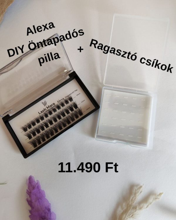 Alexa Öntapadós DIY Pilla + Ragasztó Csíkok